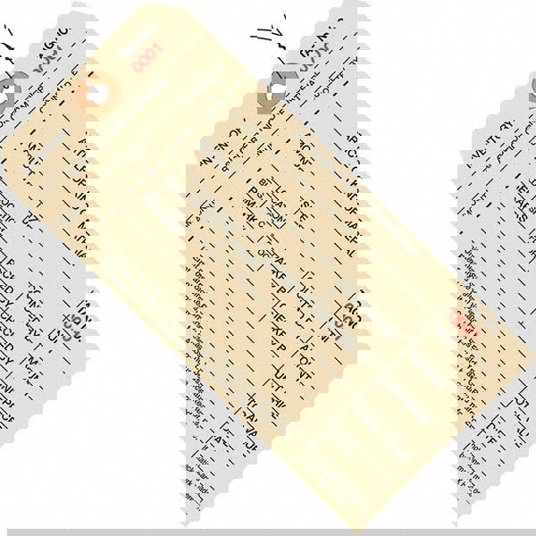 Blank Tag: 6-1/4'' High, Manila, Synthetic Paper